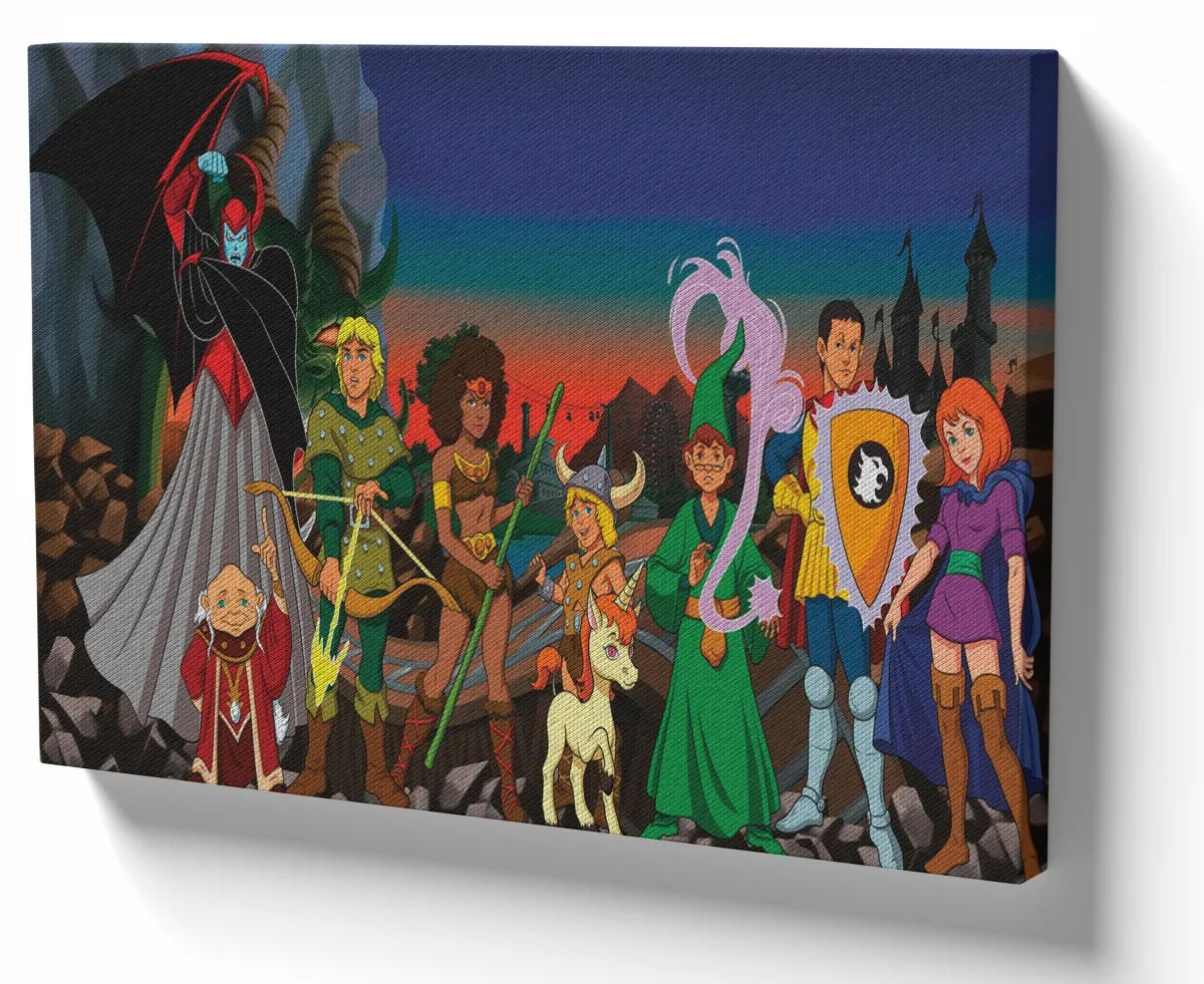 Azulejo decorativo personalizado parede ou mesa Caverna do Dragão dungeons dragons