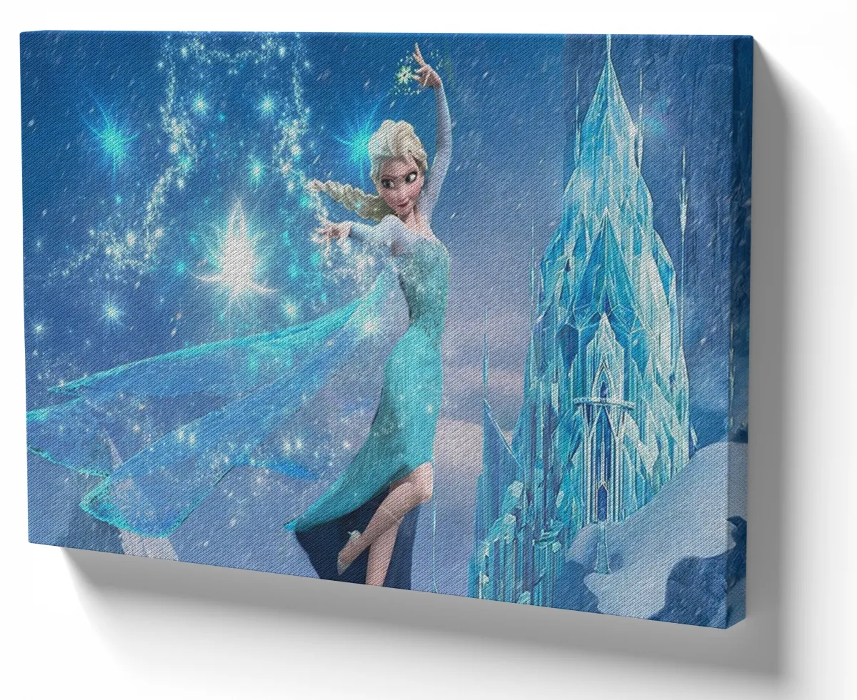 Azulejo decorativo personalizado parede ou mesa Frozen Elza magia