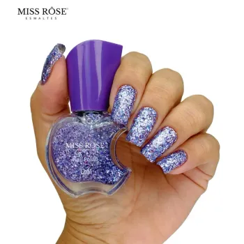 MISS RÔSE - Esmalte Glitter - Cor A503 - 12ml