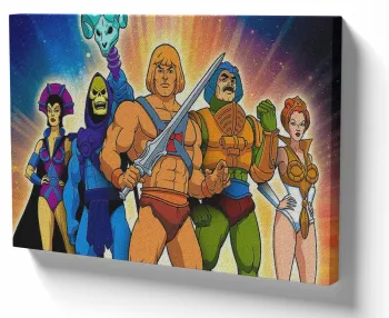 Azulejo decorativo personalizado parede ou mesa He Man todos e espada