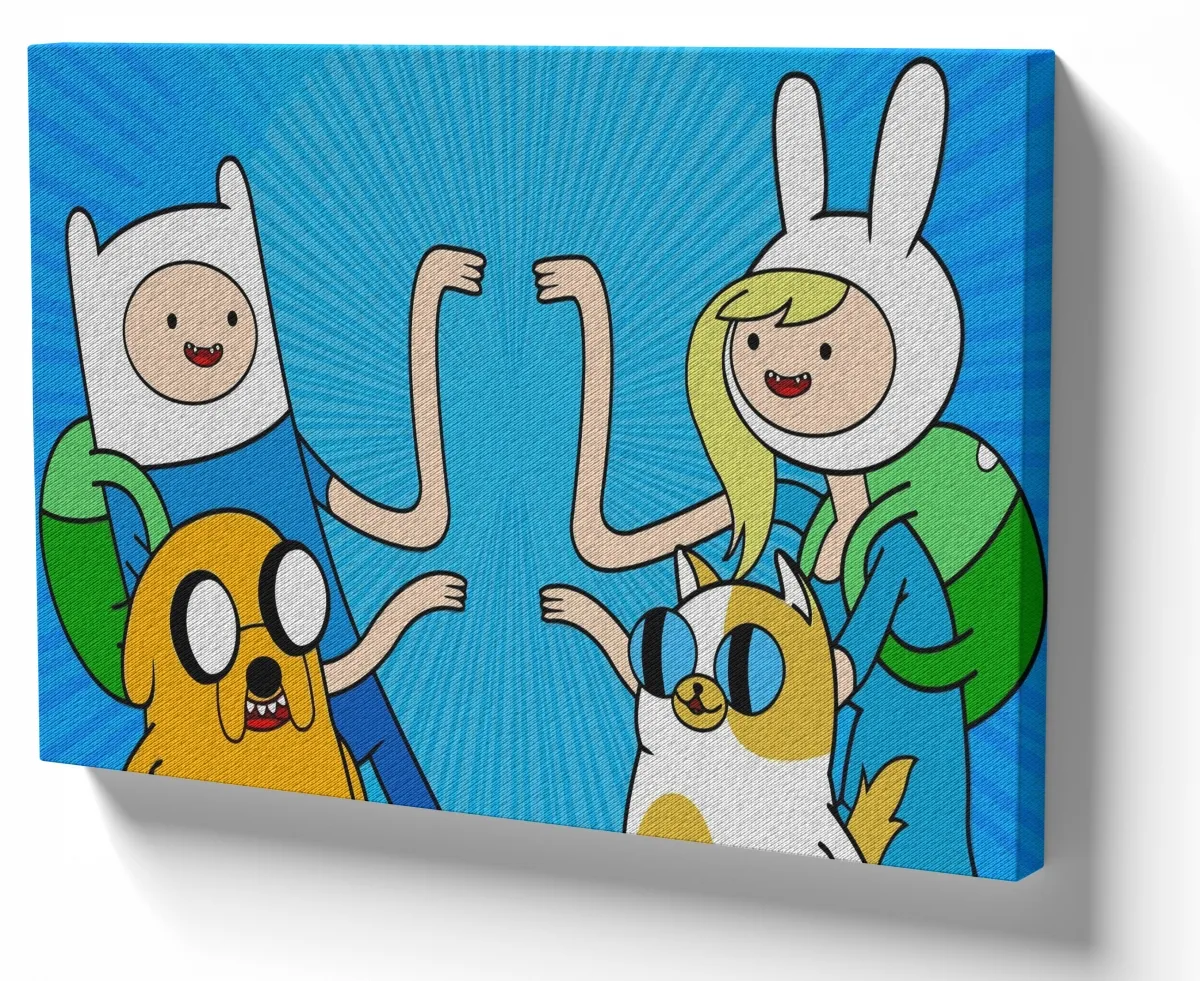 Azulejo decorativo personalizado parede ou mesa Hora da Aventura inverso