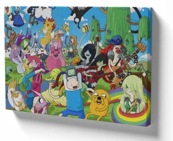 Azulejo decorativo personalizado parede ou mesa Hora da Aventura personagens