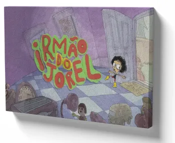 Azulejo decorativo personalizado parede ou mesa Irmão do Jorel desenho cartoon