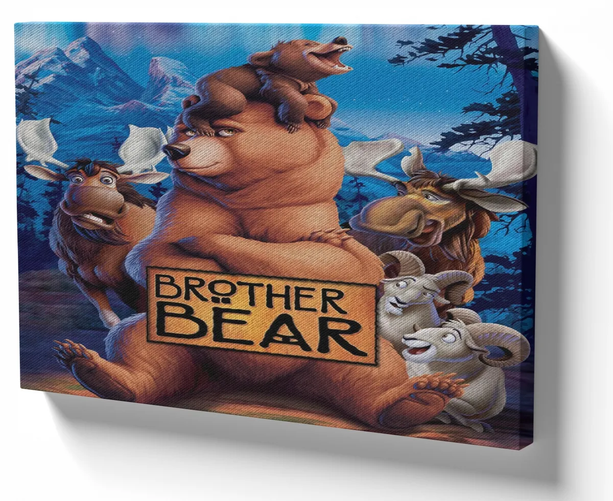 Azulejo decorativo personalizado parede ou mesa Irmão Urso Imagem