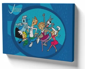 Azulejo decorativo personalizado parede ou mesa Jetsons hanna barbera