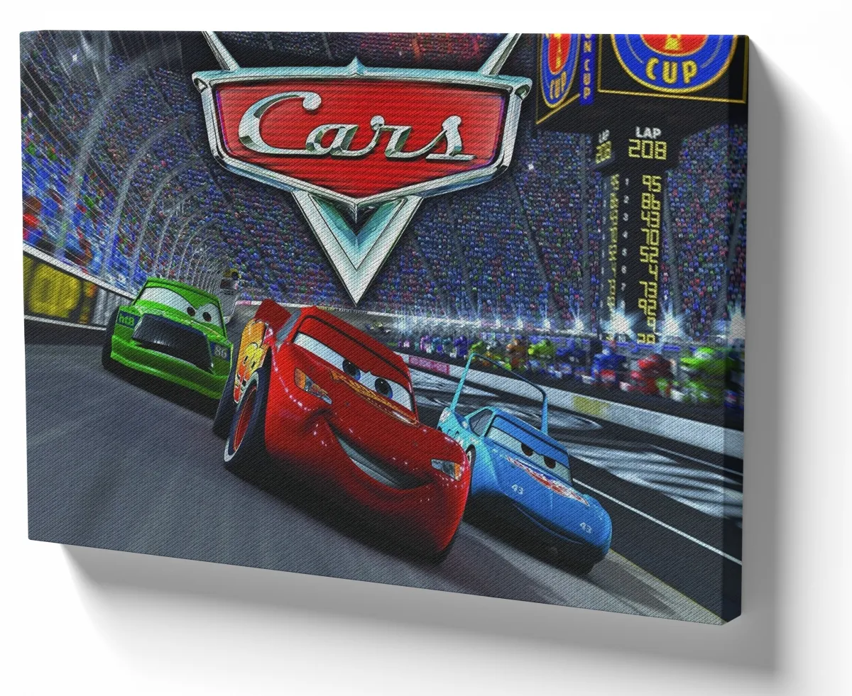 Azulejo decorativo personalizado parede ou mesa McQueen corrida Imagem