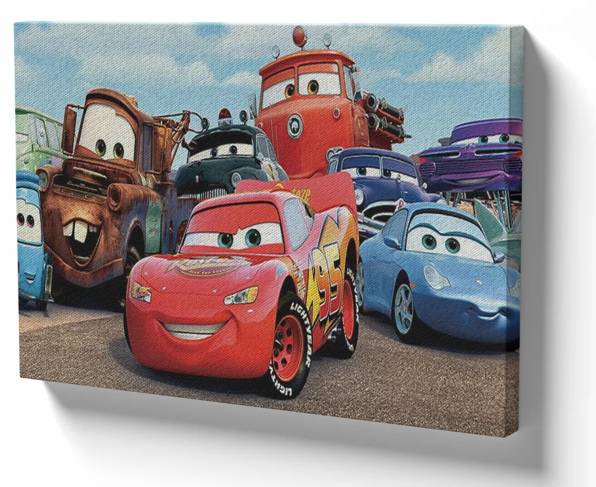 Azulejo decorativo personalizado parede ou mesa McQueen e amigos