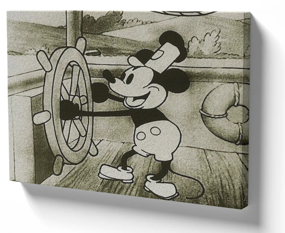 Azulejo decorativo personalizado parede ou mesa Mickey Mouse antigo Imagem