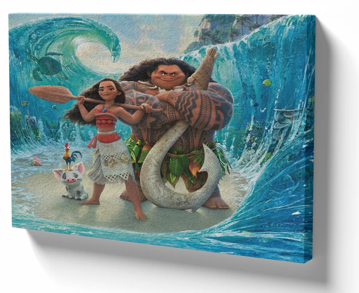 Azulejo decorativo personalizado parede ou mesa Moana oceano Imagem