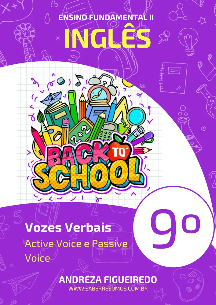 829 - Inglês - Vozes Verbais - Active Voice e Passive Voice -  9º ano - PDF com 10 páginas Imagem