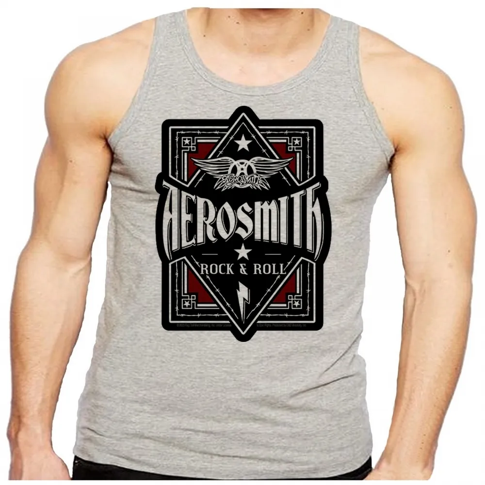 Camiseta Regata adulto ou infantil Aerosmith banda rock antiga
