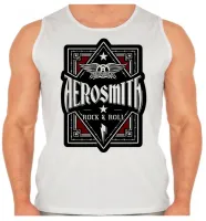 Camiseta Regata adulto ou infantil Aerosmith banda rock antiga - Foto 2