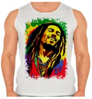 Camiseta Regata adulto ou infantil Bob Marley colorido reggae - Foto 2