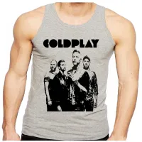 Camiseta Regata adulto ou infantil Coldplay banda rock antiga - Foto 2