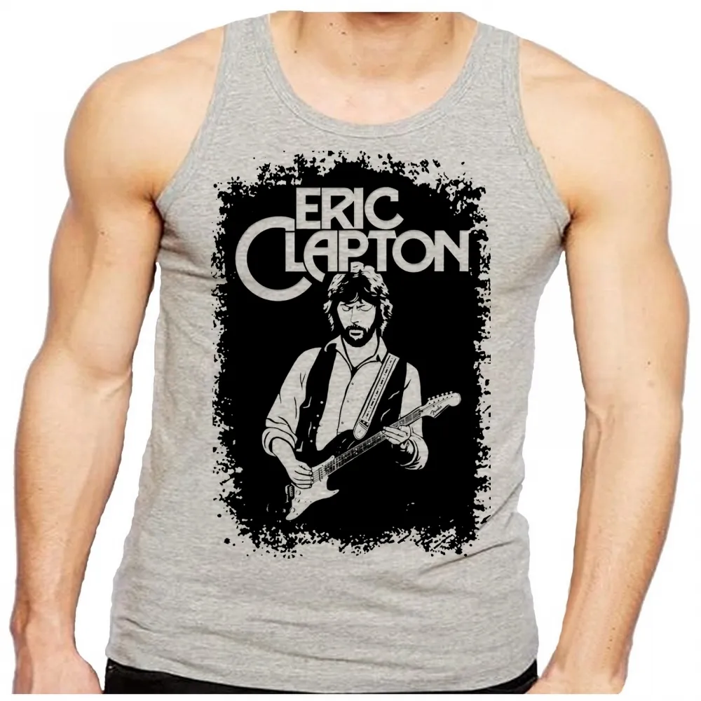Camiseta Regata adulto ou infantil eric clapton rock guitarra Imagem