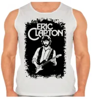 Camiseta Regata adulto ou infantil eric clapton rock guitarra - Foto 2