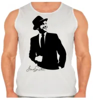 Camiseta Regata adulto ou infantil frank Sinatra cantor classico - Foto 2