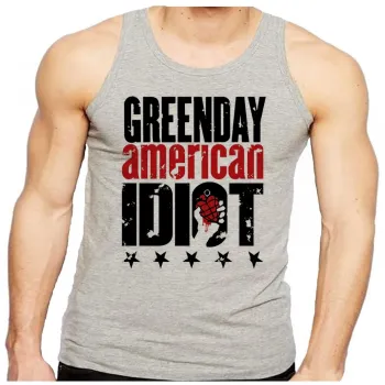 Camiseta Regata adulto ou infantil Green day american idiot rock - Foto 2