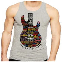 Camiseta Regata adulto ou infantil guitarra bandas rock famosas - Foto 2