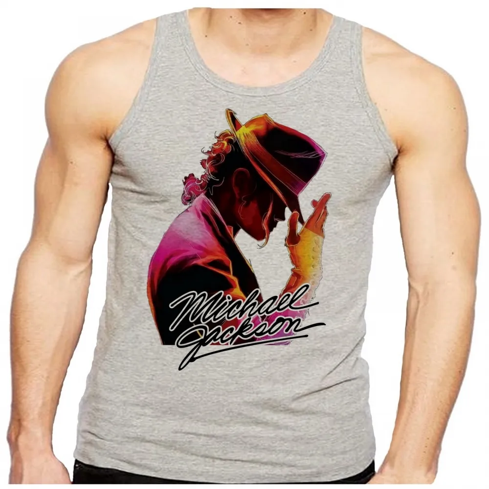 Camiseta Regata adulto ou infantil Michael Jackson Chapéu Pop Imagem