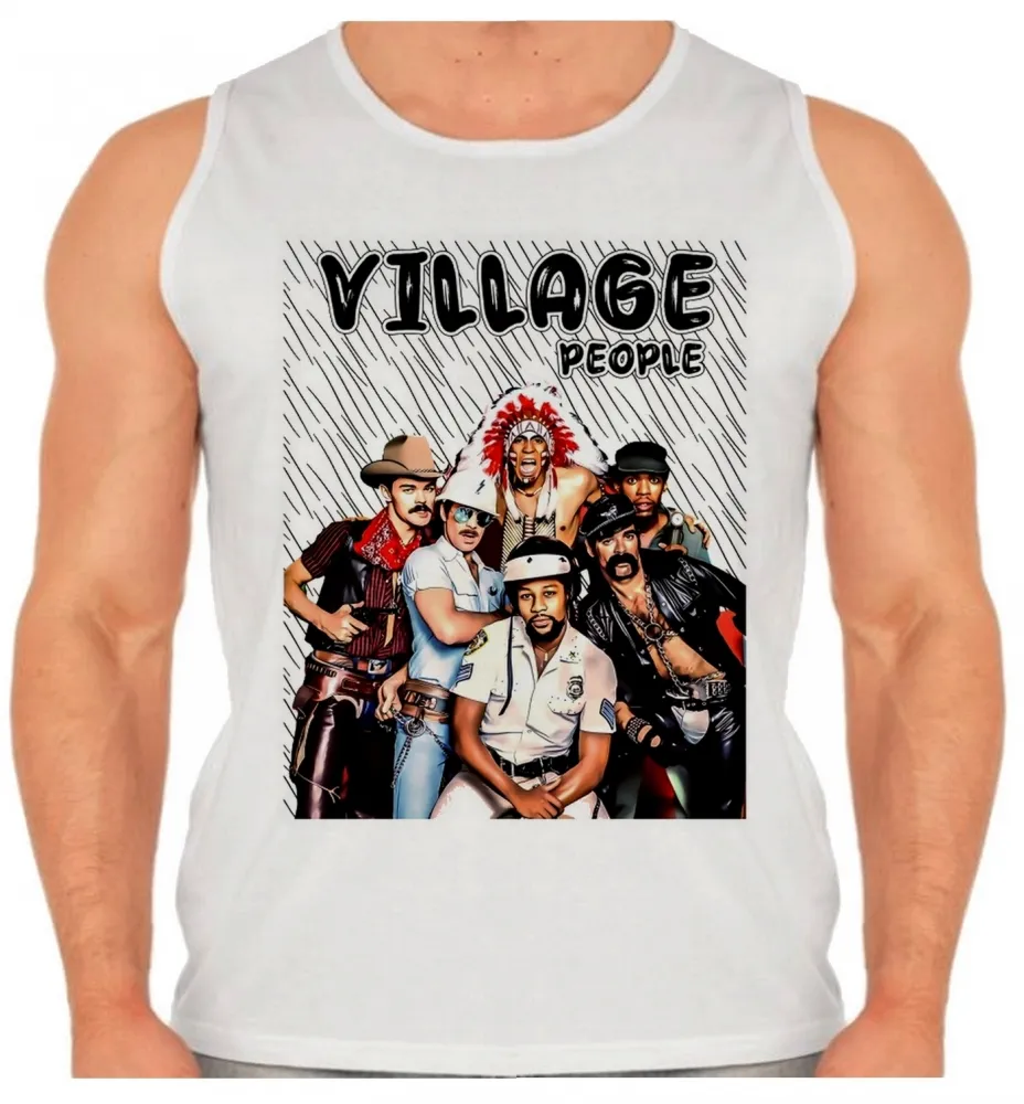 Camiseta Regata adulto ou infantil Vilage People banda antiga