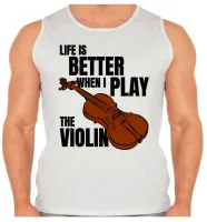 Camiseta Regata adulto ou infantil Violino musico musica - Foto 2