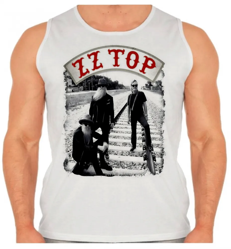 Camiseta Regata adulto ou infantil ZZ top banda rock antiga Imagem