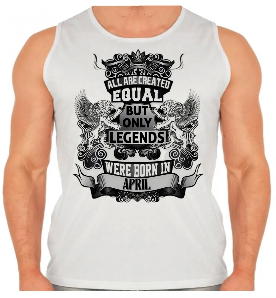 Camiseta Regata adulto ou infantil Abril Aniversário Melhores nasceram