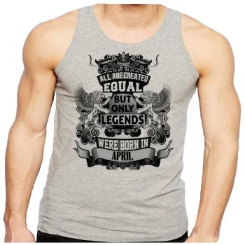 Camiseta Regata adulto ou infantil Abril Aniversário Melhores nasceram - Foto 2