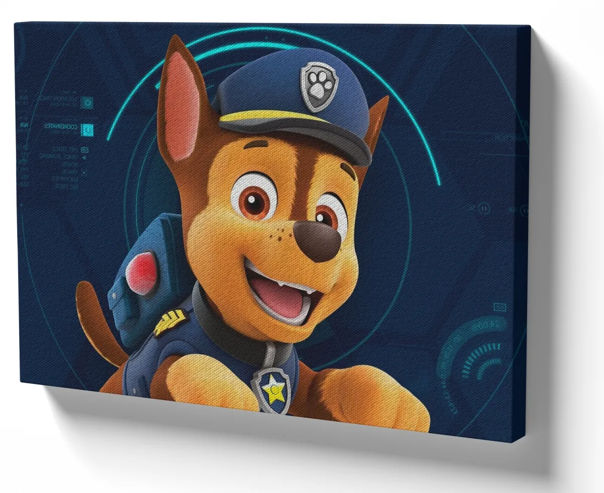 Azulejo decorativo personalizado parede ou mesa patrulha canina chase