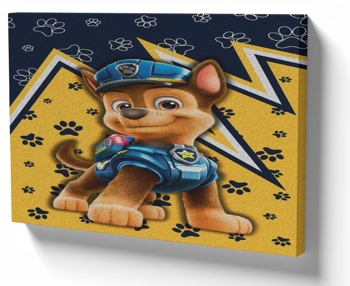 Azulejo decorativo personalizado parede ou mesa Patrulha Canina Chase policial Imagem
