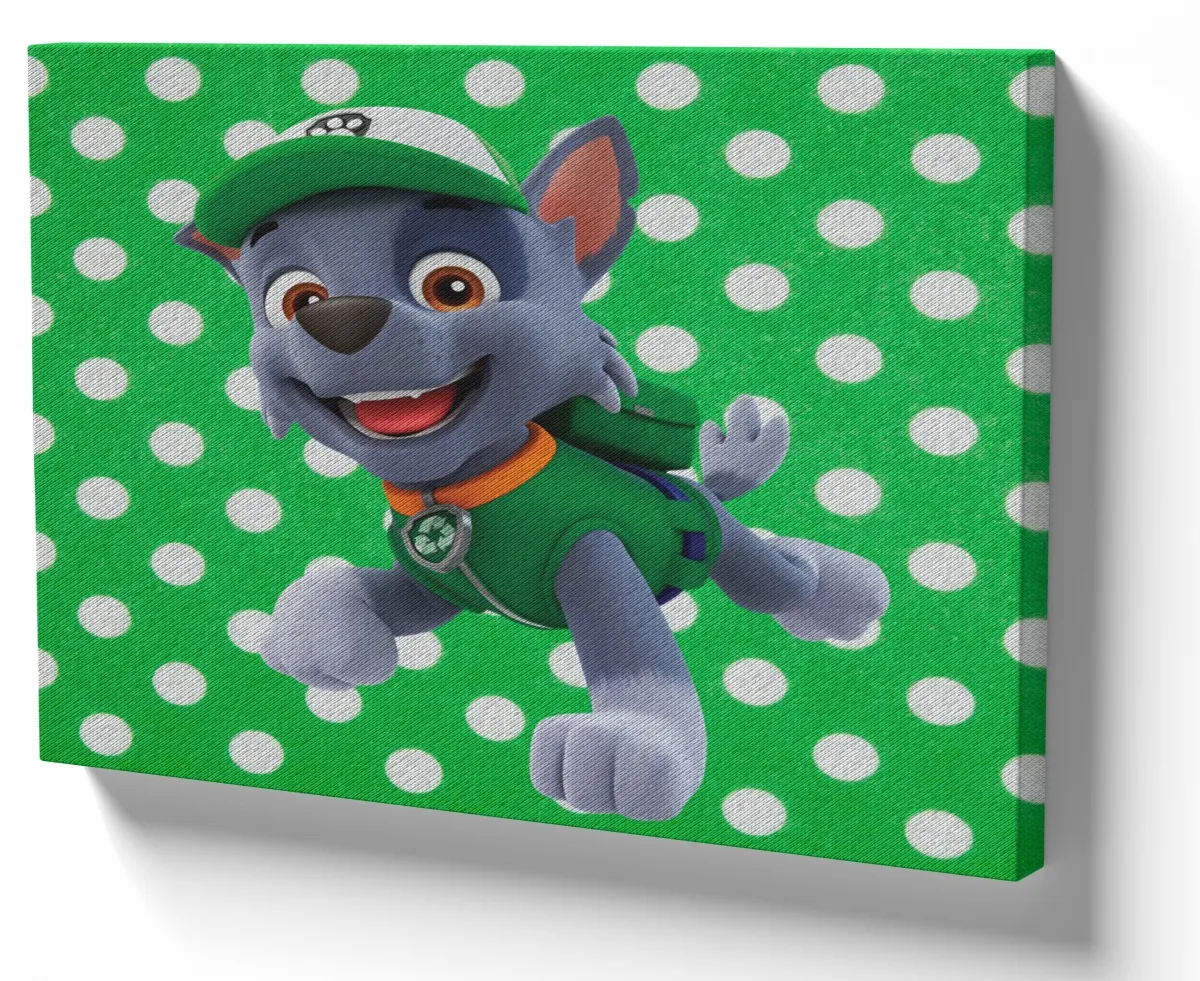 Azulejo decorativo personalizado parede ou mesa Patrulha canina Rocky Imagem