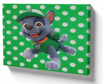 Azulejo decorativo personalizado parede ou mesa Patrulha canina Rocky