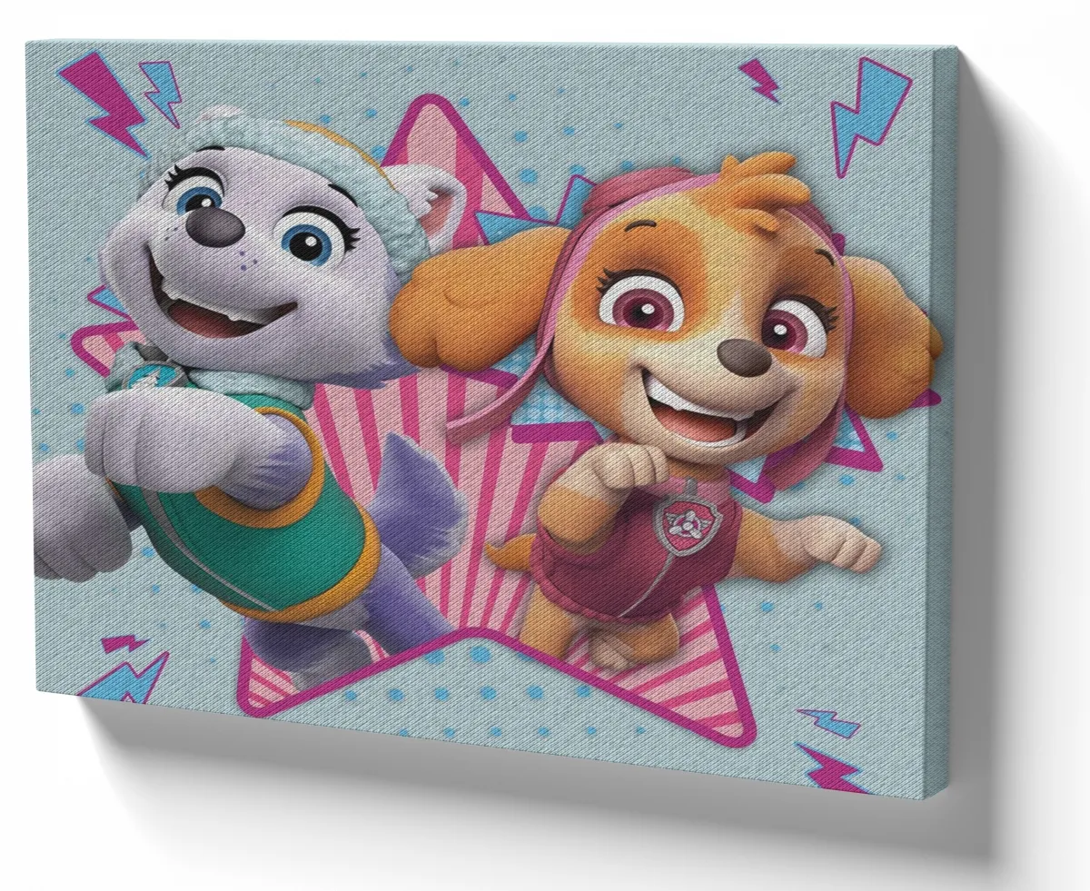 Azulejo decorativo personalizado parede ou mesa Patrulha Canina Skye Everest correndo Imagem