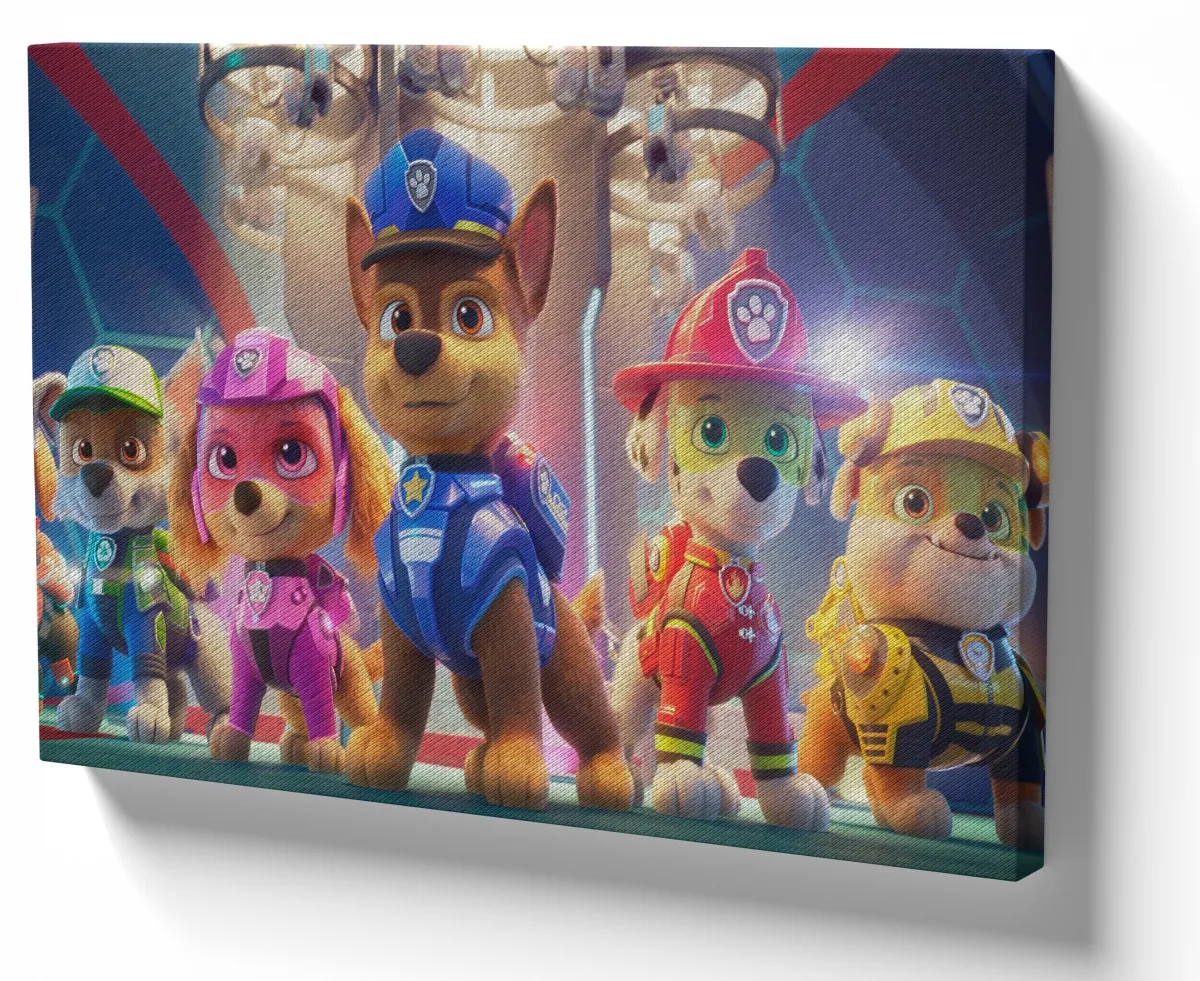 Azulejo decorativo personalizado parede ou mesa Patrulha canina todos