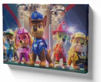 Azulejo decorativo personalizado parede ou mesa Patrulha canina todos