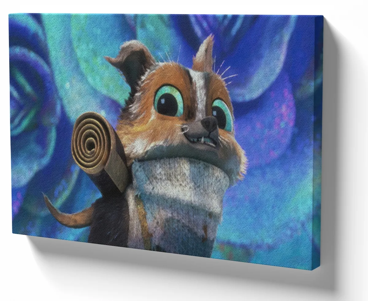 Azulejo decorativo personalizado parede ou mesa Perrito Gato de Botas Imagem