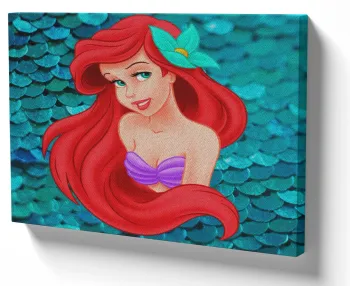 Azulejo decorativo personalizado parede ou mesa Pequena Sereia escamas