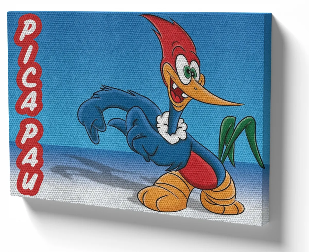 Azulejo decorativo personalizado parede ou mesa Pica Pau louco Imagem