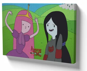Azulejo decorativo personalizado parede ou mesa Princesa Jujuba e Marceline hora aventura