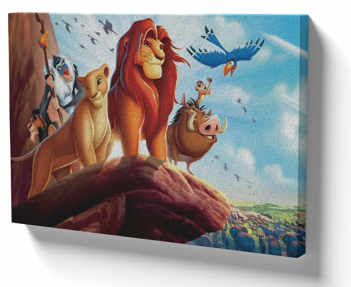 Azulejo decorativo personalizado parede ou mesa Rei Leão personagens Imagem