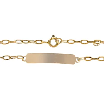 Pulseira ouro 416 infantil - pu601015 - Foto 2