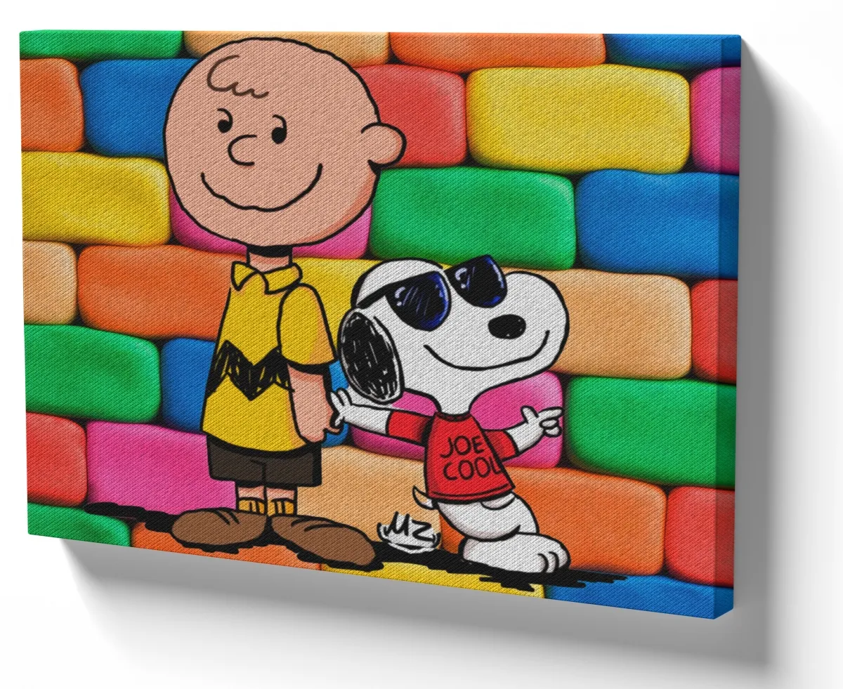 Azulejo decorativo personalizado parede ou mesa Snoopy Charlie Brown