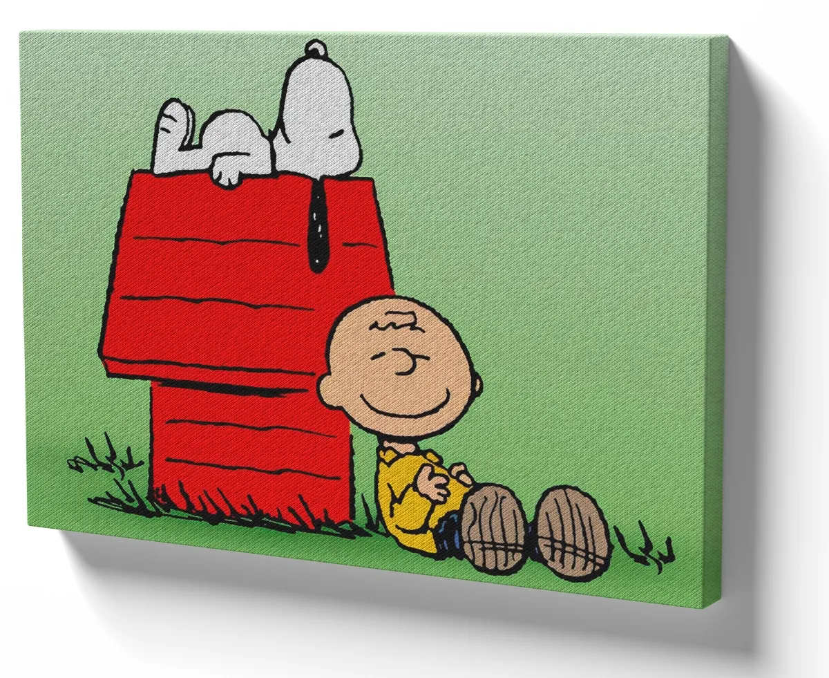 Azulejo decorativo personalizado parede ou mesa Snoopy Charlie Brown casinha