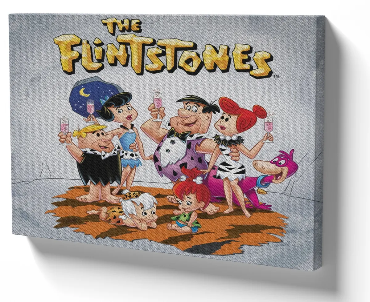 Azulejo decorativo personalizado parede ou mesa The Flinstones flintstones