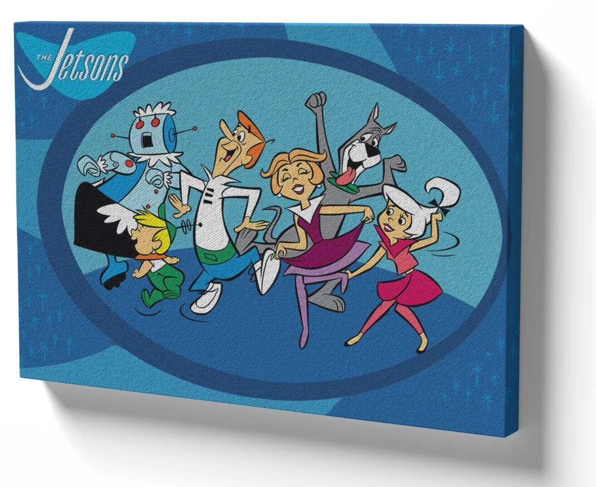 Azulejo decorativo personalizado parede ou mesa The Jetsons dançando Imagem