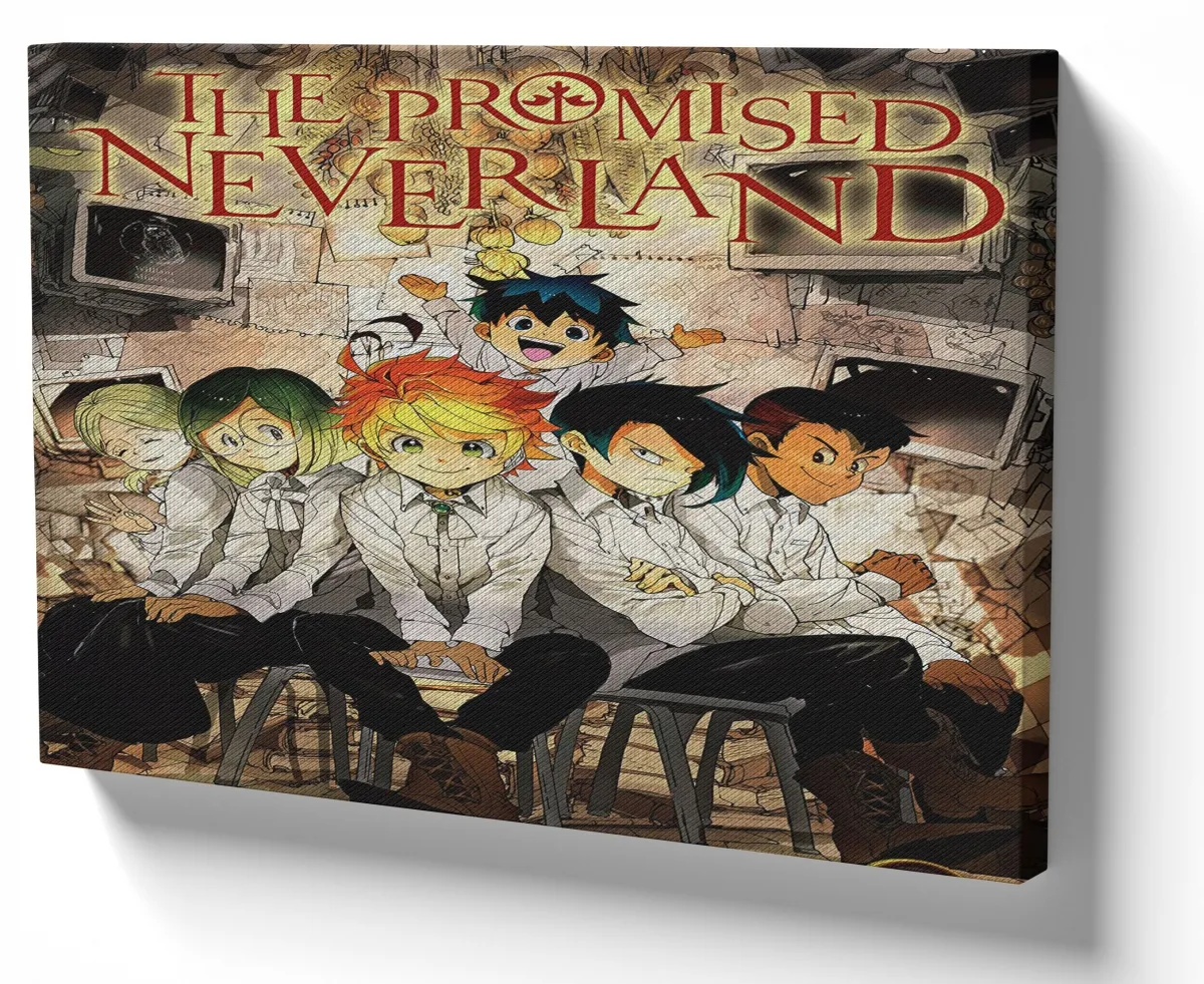 Azulejo decorativo personalizado parede ou mesa The Promised Neverland Desenho Imagem