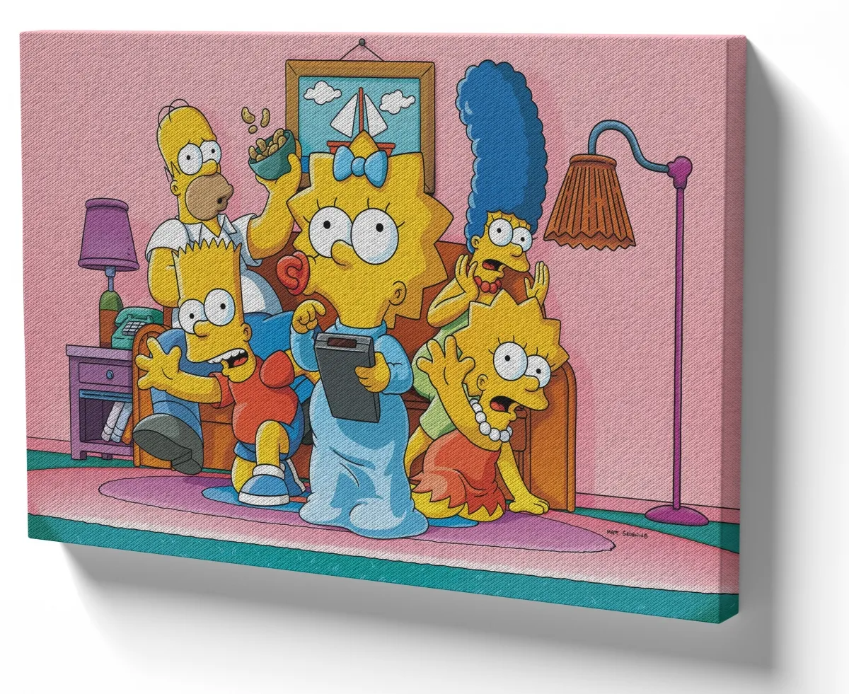 Azulejo decorativo personalizado parede ou mesa The Simpsons Meg controle