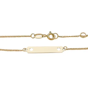 Pulseira de ouro amarelo 416 - infantil - 640498 - Foto 2