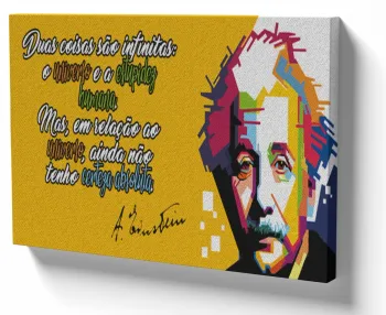 Azulejo decorativo personalizado parede ou mesa Albert Einstein estupidez humana